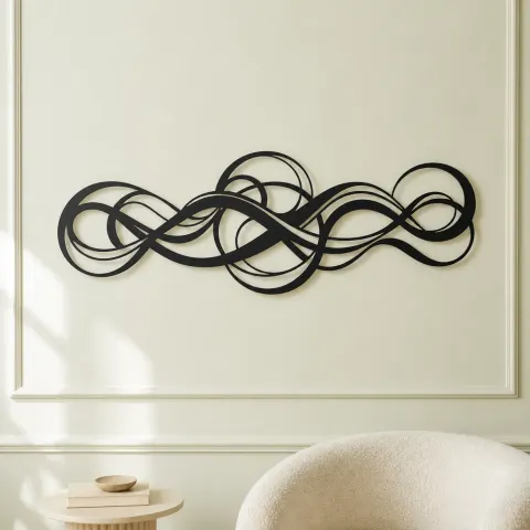 Vue alternative de Endless Motion Panorama Metal Wall Art | Modern Abstract Metal Decor