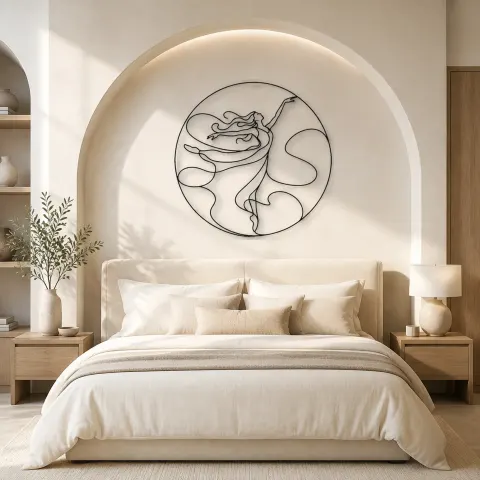 Vue alternative de Décoration murale en métal Lyrical Dance Muse | Décor mural silhouette de danse