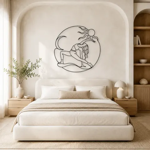 Vue alternative de Décoration murale en métal Wild Thing Arc | Décor mural pour le yoga et la méditation