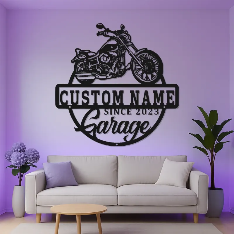Custom LED Motorcycle Metal Sign