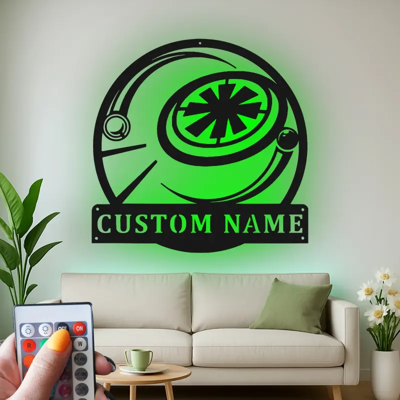 Panneau en métal LED de billard personnalisé | Décoration de salle de jeux 9-Ball personnalisée | Art mural de joueur de billard éclairé | Cadeau unique pour passionné de billard