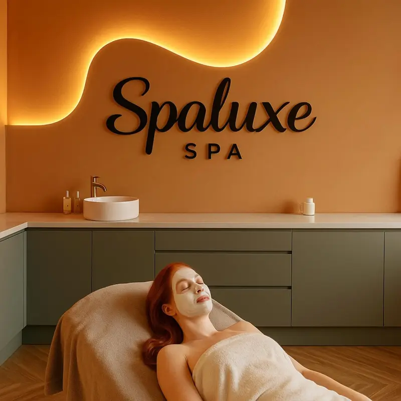 Panneau logo d'entreprise 3D personnalisé | Acrylique et métal | Décor mural de réception | Branding premium pour salons et bureaux