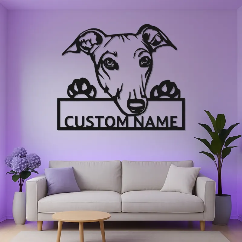 Cartel LED de perro personalizado | Cartel de nombre de mascota personalizado | Decoración iluminada conmemorativa | Regalo premium para amantes de los perros