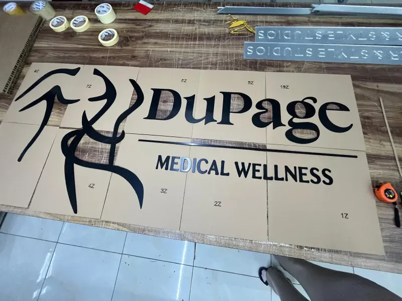 Custom Acrylic 3D Wall Sign | Personalized Beauty Studio Logo | Modern Salon & Spa Reception Branding | Esthetician Decor