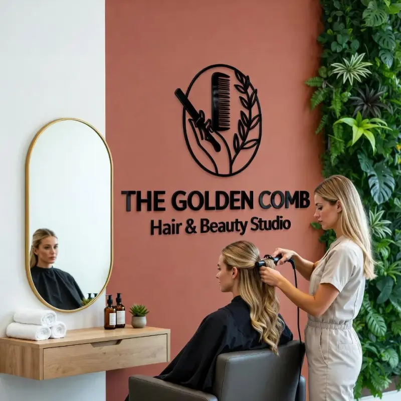 Personalisierte 3D-Acryl-Wandschilder | Glänzendes schwarzes Acryl-Logo für Med Spa & Hautklinik | Ästhetikstudio-Beschilderung