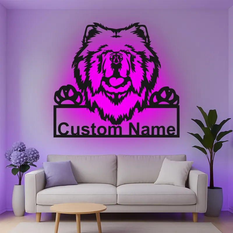 Décoration murale en métal personnalisée avec ours, lumière LED, cadeau pour les amoureux de la faune, décoration de chalet rustique 1