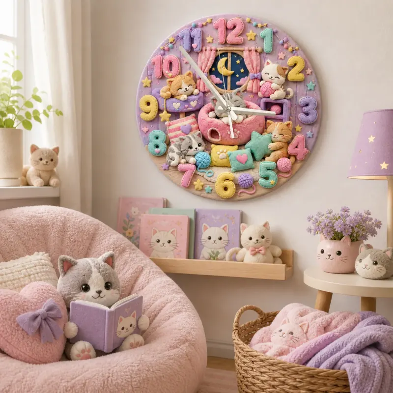 Cozy Cat Theme Nursery Decor