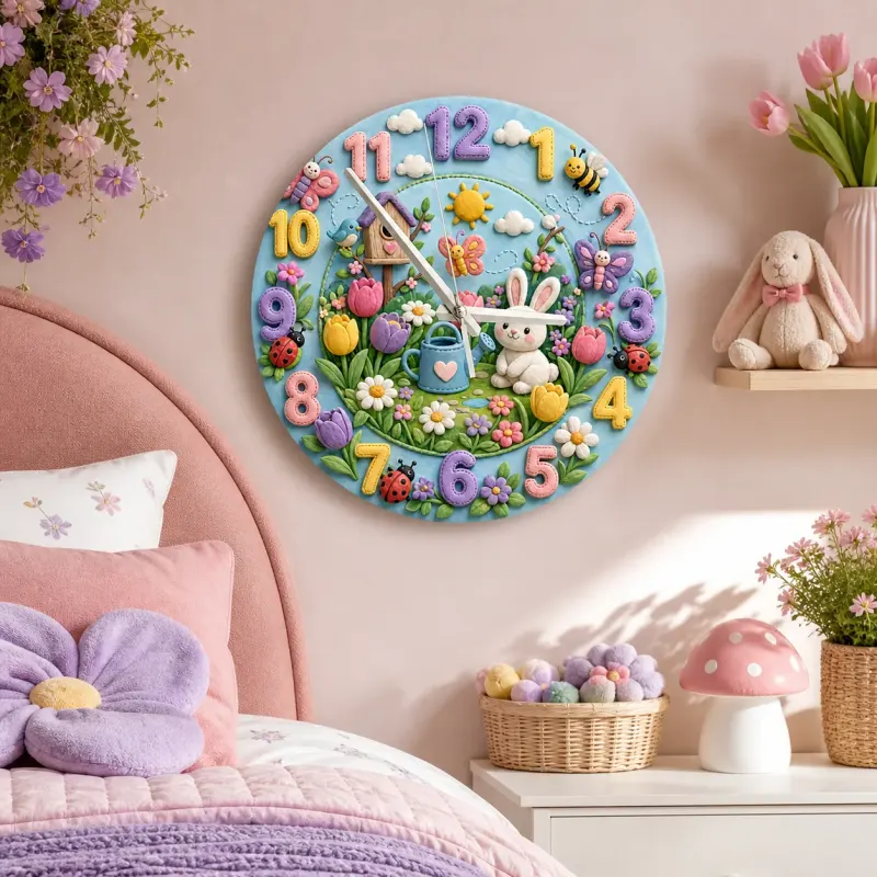 Pastel Floral Butterfly Nursery Decor