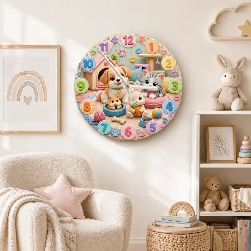 Pastel Pet Animal Nursery Wall Decor