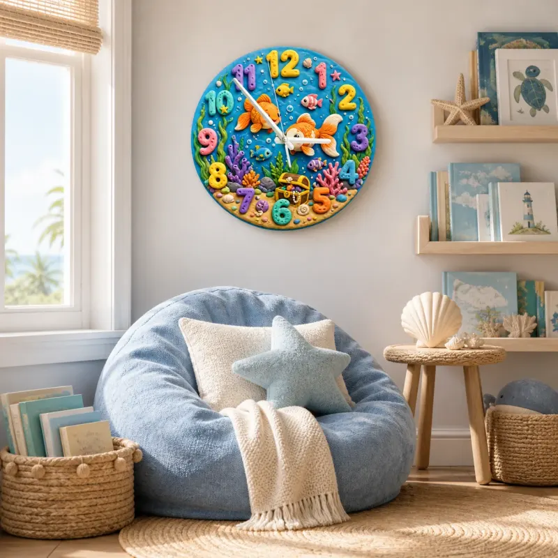 Colorful Fish Treasure Nursery Decor
