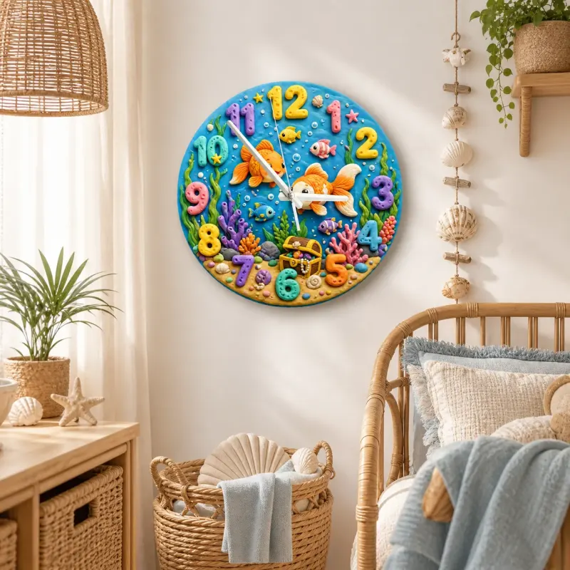 Colorful Fish Treasure Nursery Decor