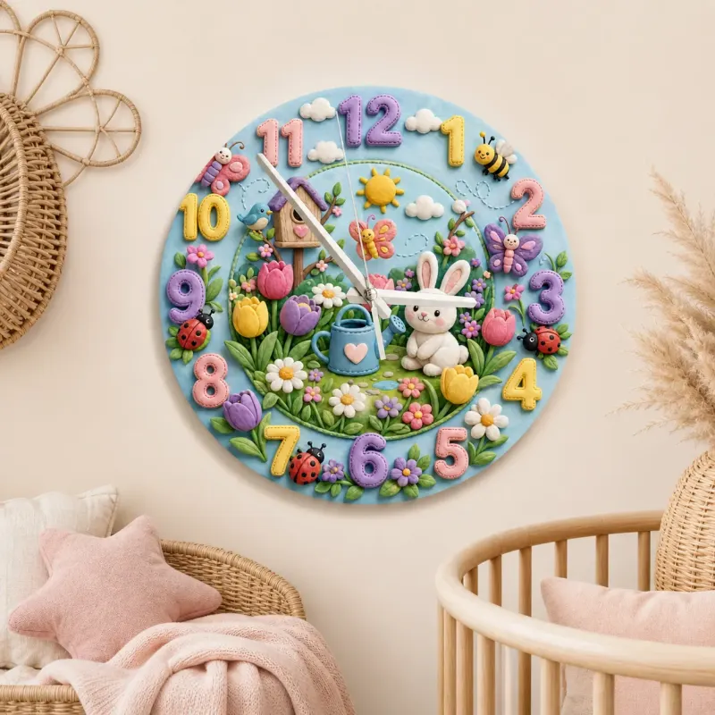 Pastel Floral Butterfly Nursery Decor