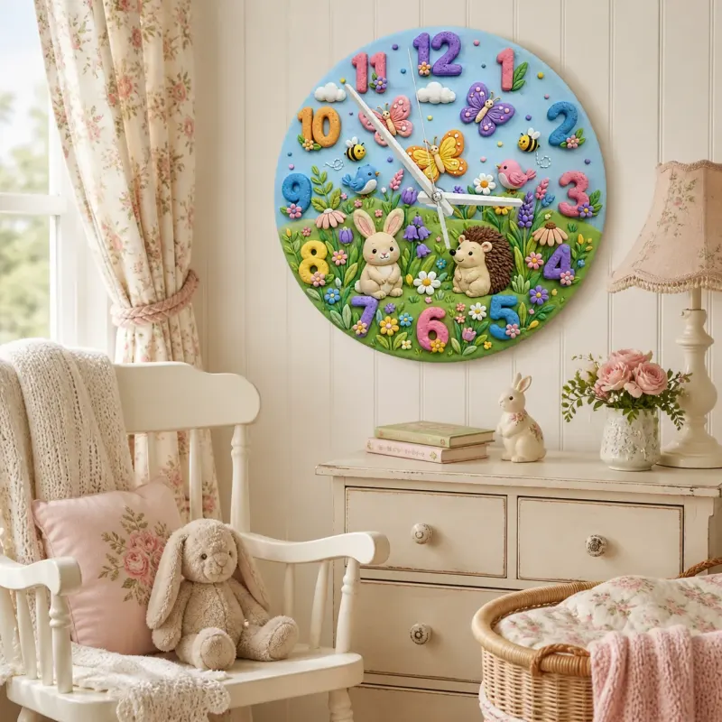 Pastel Spring Meadow Nursery Decor