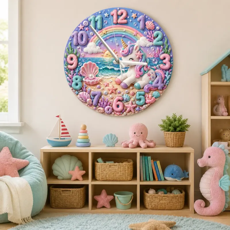 Pastel Rainbow Ocean Nursery Decor