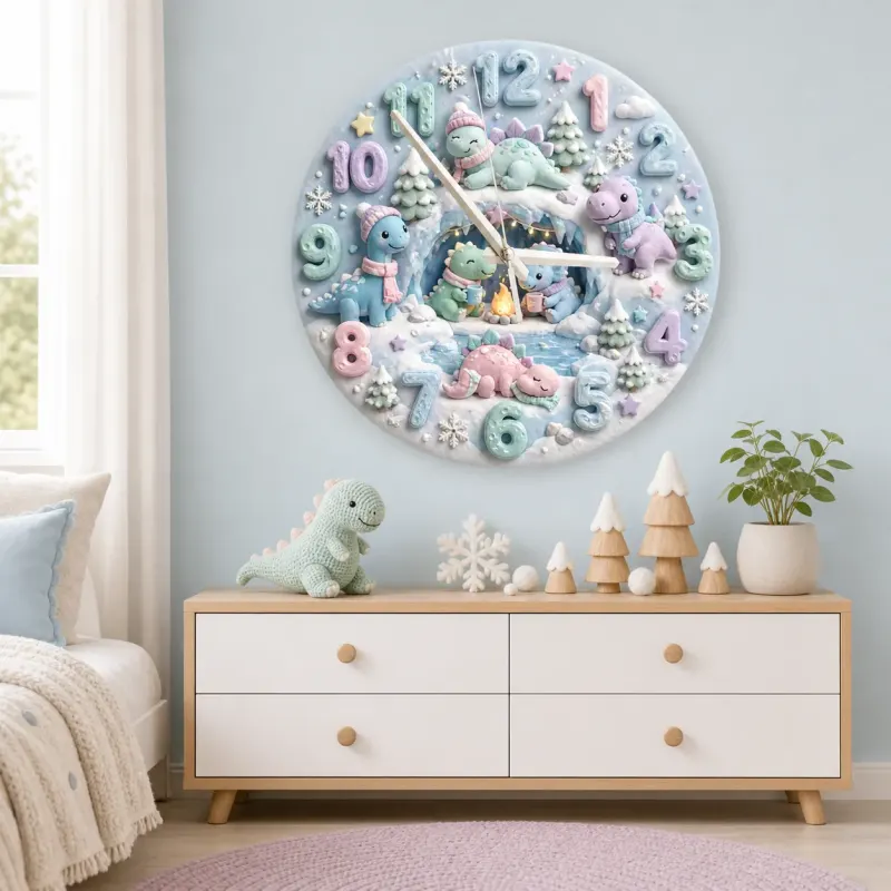 Pastel Snow Nursery Decor