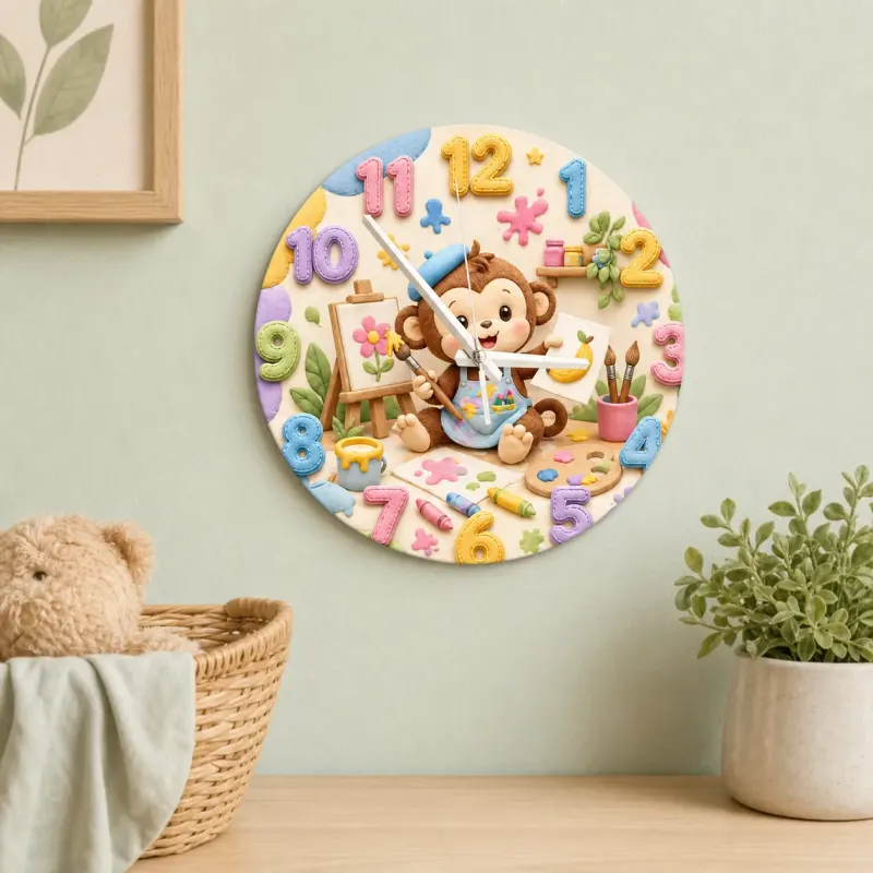 Cute Animal Nursery Birthday Keepsake