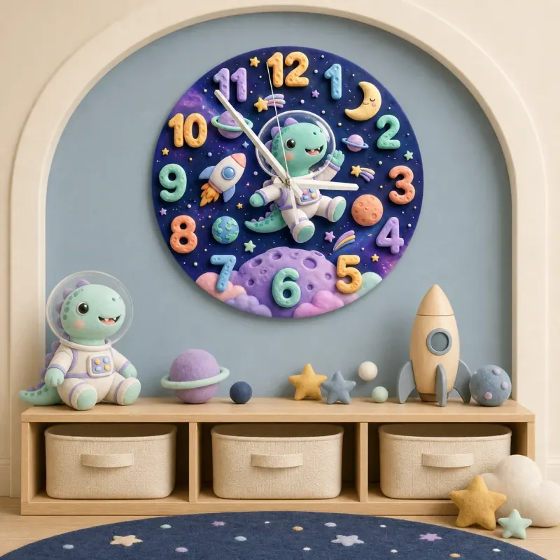 Cute Dino Bedroom Wall Art Gift For Boys