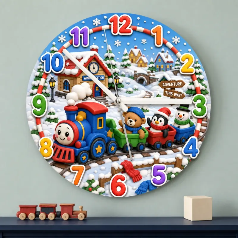 Snowy Village Nursery Decor