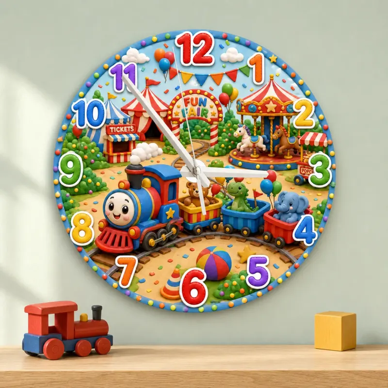Colorful Amusement Park Nursery Decor