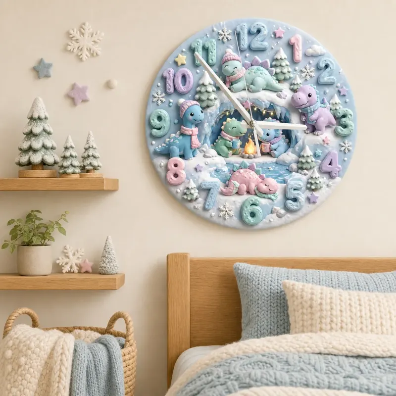 Pastel Snow Nursery Decor