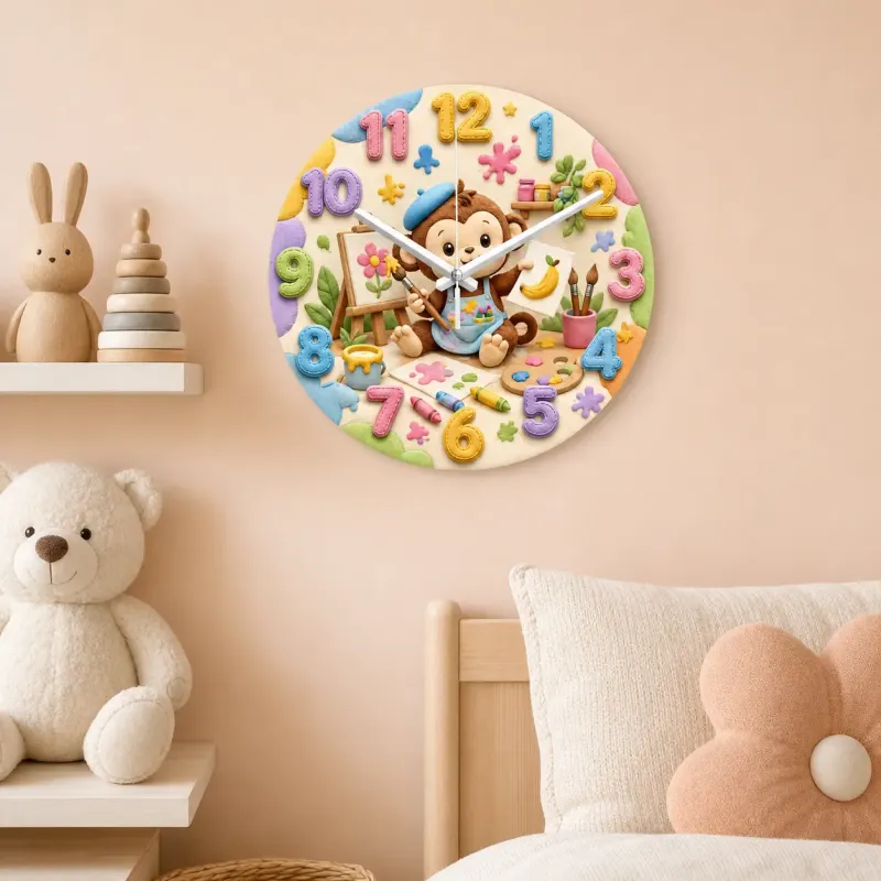 Colorful Art Theme Playroom Decor