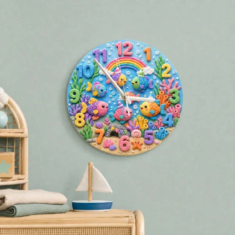 Rainbow Underwater Nursery Decor