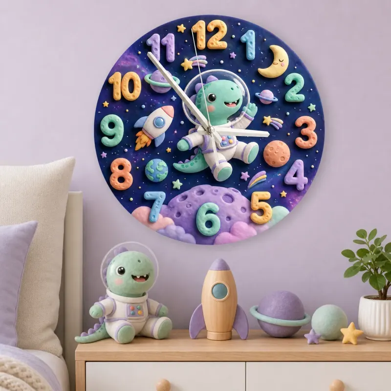 Cute Dino Bedroom Wall Art Gift For Boys