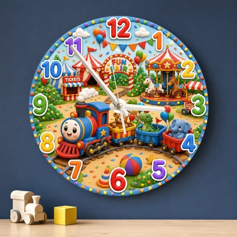 Colorful Amusement Park Nursery Decor
