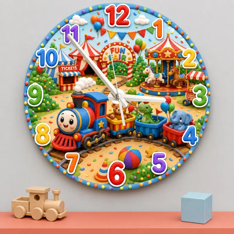 Colorful Amusement Park Nursery Decor