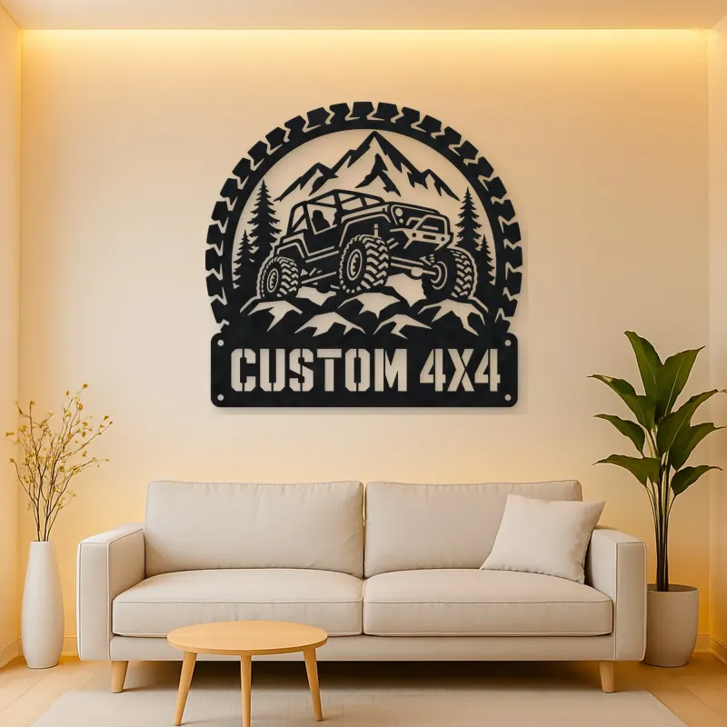 Personalized 4x4 Rock Crawler Metal Wall Art