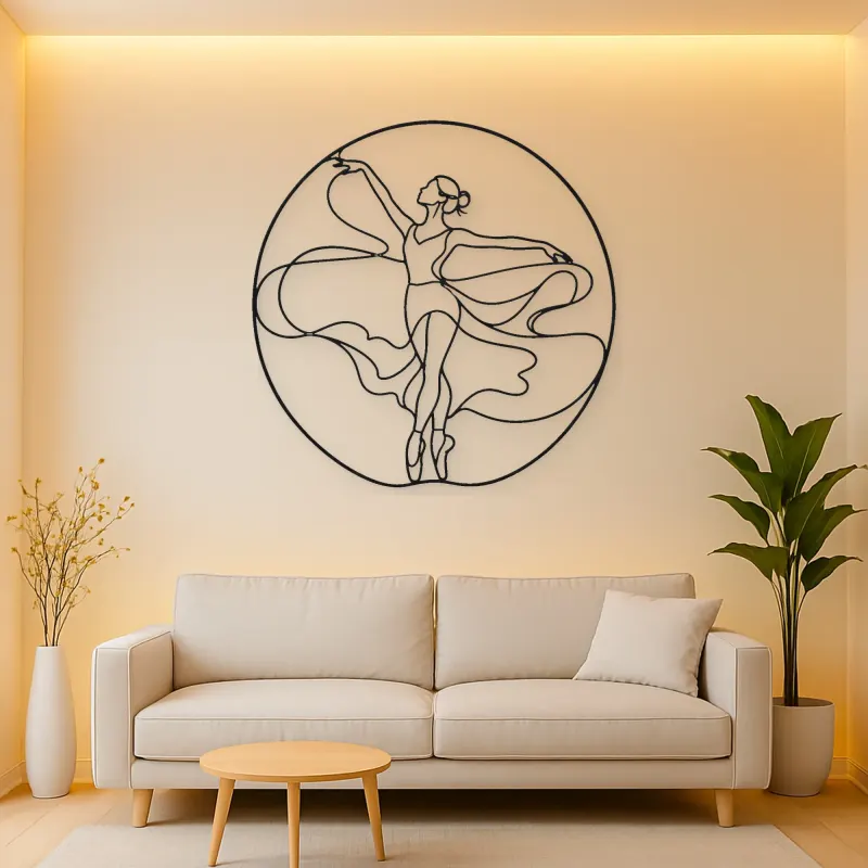 Ballet Fifth Position Metal Wall Art | Dance Silhouette Wall Decor