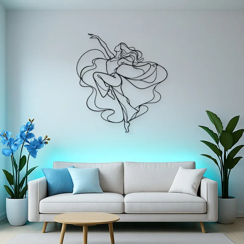 Jazz Dance Pose Metal Wall Art | Dance Silhouette Wall Decor