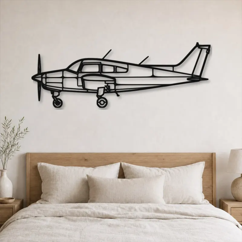 Silhouette d'avion en métal A23-24 Musketeer, Décoration murale aéronautique