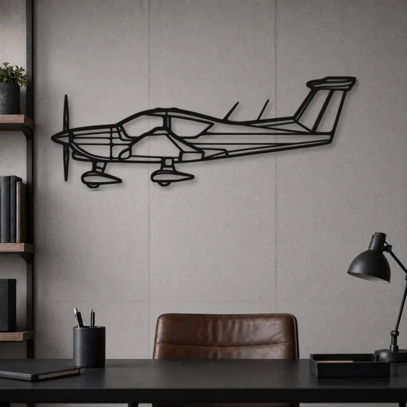 Silhouette de l'avion R3000-160 en métal, décoration murale en métal, décoration aéronautique, décoration d'aviateur