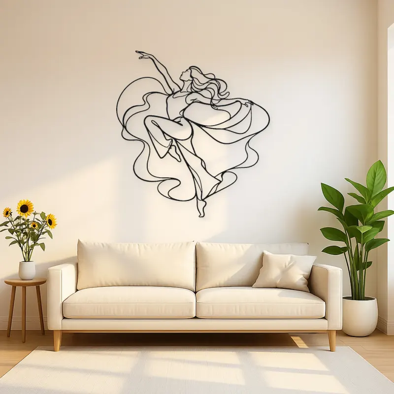 Jazz Dance Pose Metal Wall Art | Dance Silhouette Wall Decor