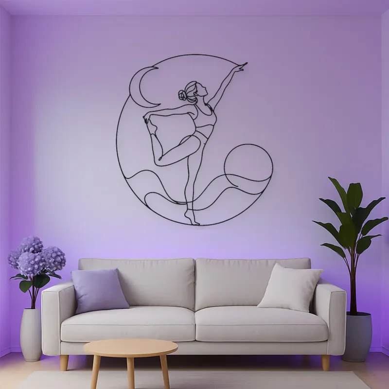 Dancer Pose Grace Metal Wall Art | Yoga and Meditation Wall Decor