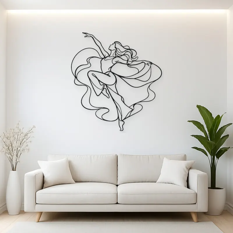 Jazz Dance Pose Metal Wall Art | Dance Silhouette Wall Decor