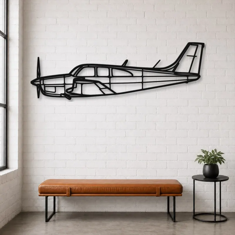 Silhouette en métal d'avion C33, Décoration murale en métal, Décor aéronautique, Cadeau pour aviateur