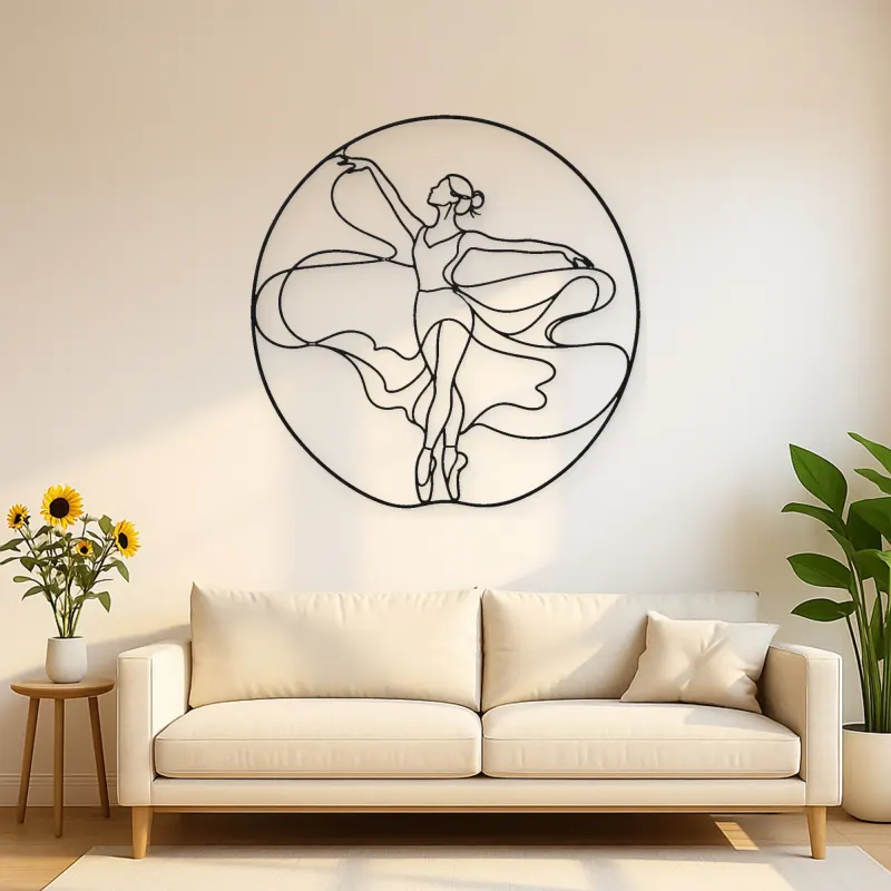 Ballet Fifth Position Metal Wall Art | Dance Silhouette Wall Decor
