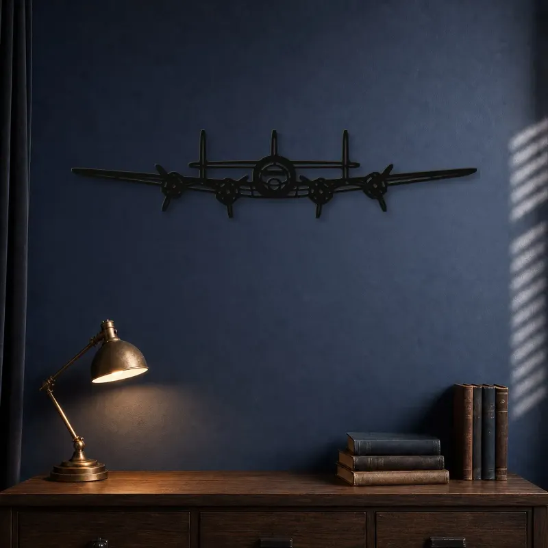 Silhouette en métal d'avion L-749A, décoration murale en métal, décoration aéronautique, décoration d'aviation