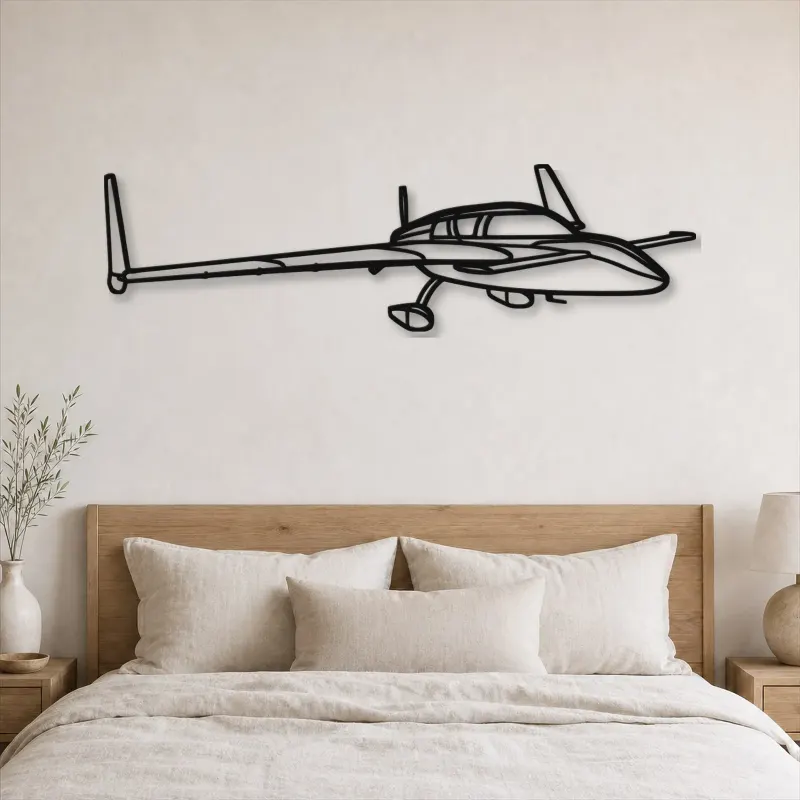 Silhouette de l'avion Cozy MK IV Angle en métal, Silhouette d'avion en métal, Décoration murale aviation, Décoration aviateur