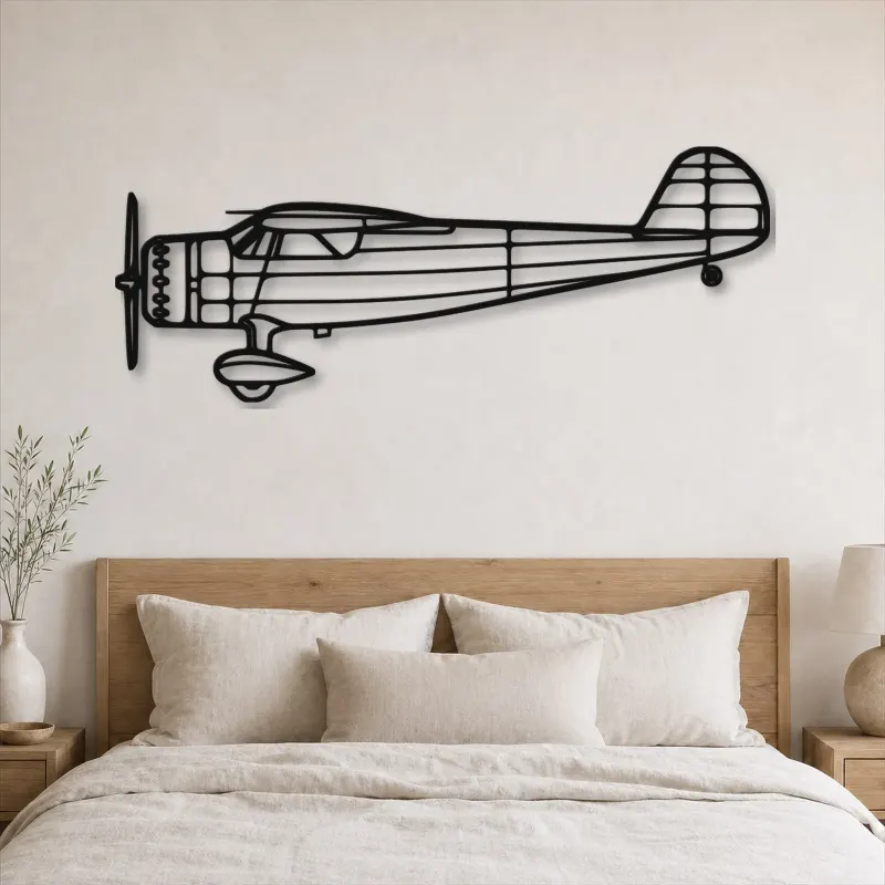 Silhouette d'avion C-165 en métal, Décoration murale en métal, Décor aéronautique, Décor d'aviation