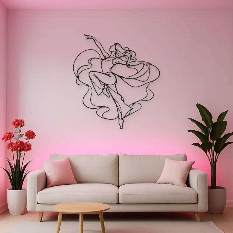 Jazz Dance Pose Metal Wall Art | Dance Silhouette Wall Decor