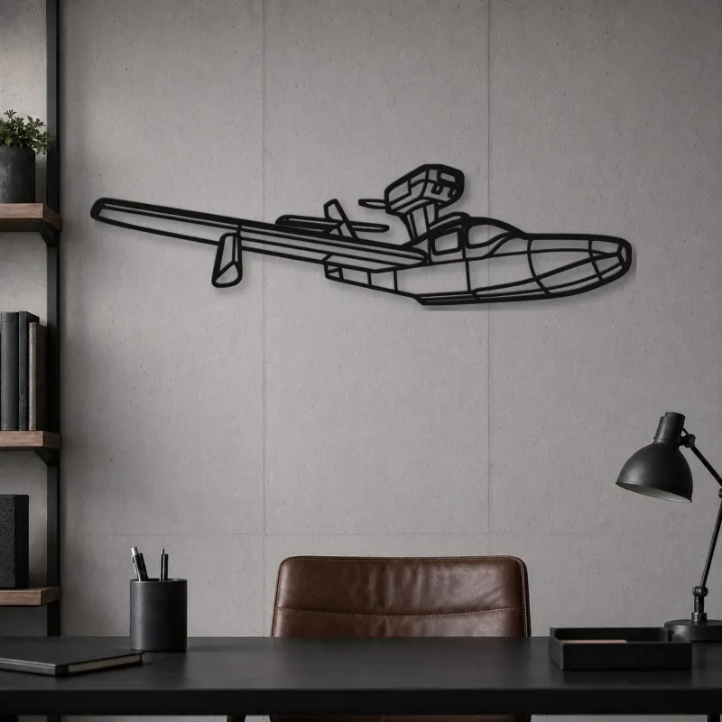 Silhouette en métal d'avion 270 Turbo Renegade, décoration murale en métal, décoration aéronautique, cadeau pour pilote