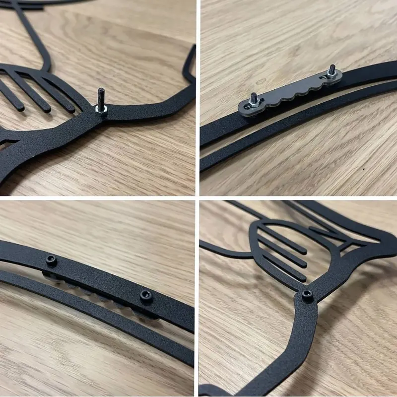 White Horse Running through Southwest Desert Colorful Metal Wall Art