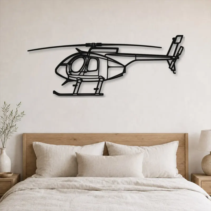 Silhouette d'avion en métal 530F, décoration murale en métal, décoration aéronautique, cadeau pour pilote