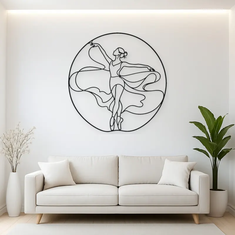 Ballet Fifth Position Metal Wall Art | Dance Silhouette Wall Decor