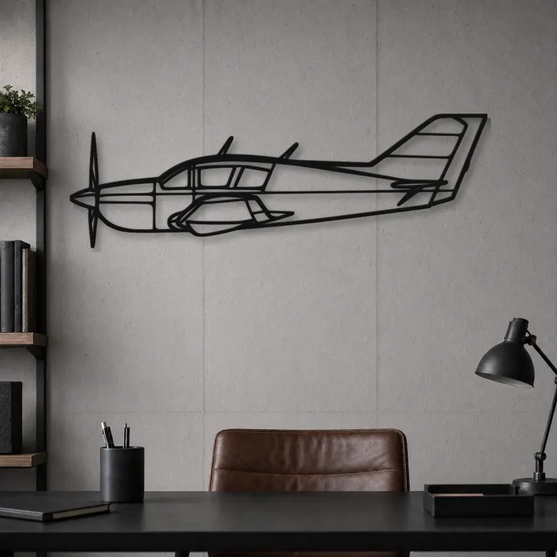Silhouette en métal du Viking 17-31A, Décoration murale en métal, Décor aéronautique, Décorateur aviateur