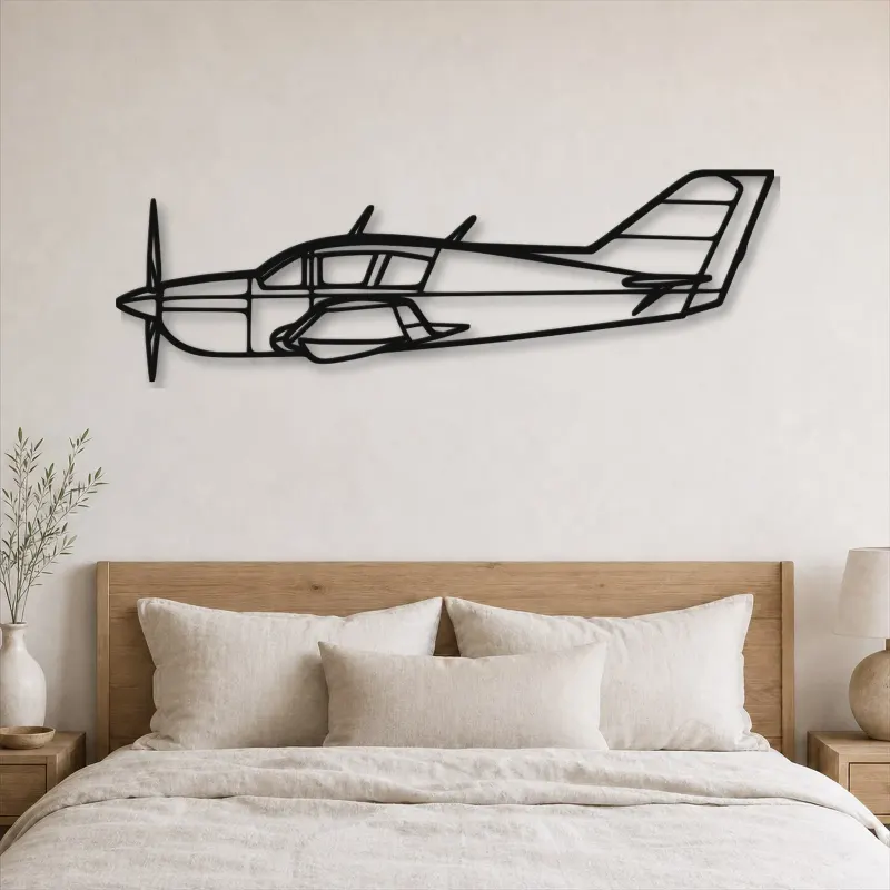 Silhouette en métal du Viking 17-31A, Décoration murale en métal, Décor aéronautique, Décorateur aviateur