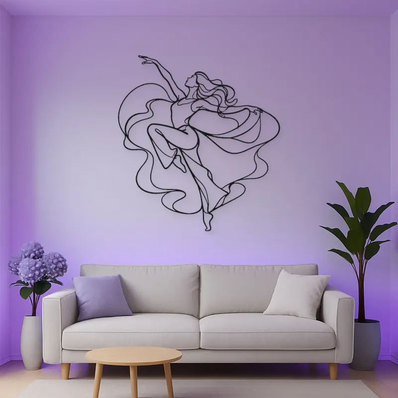 Jazz Dance Pose Metal Wall Art | Dance Silhouette Wall Decor